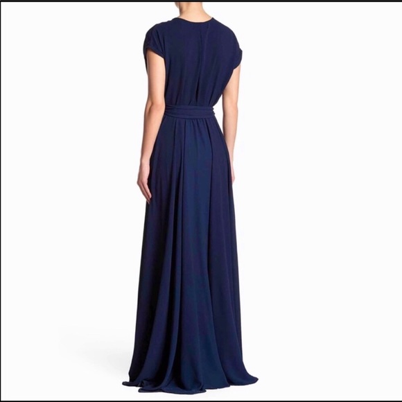 Meghan LA NAVY Jasmine Wrap Maxi Dress Small - Picture 4 of 8